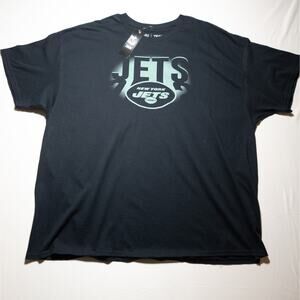 New York Jets T-Shirt Mens 3XL Black NFL Team Apparel Football NWT 2023